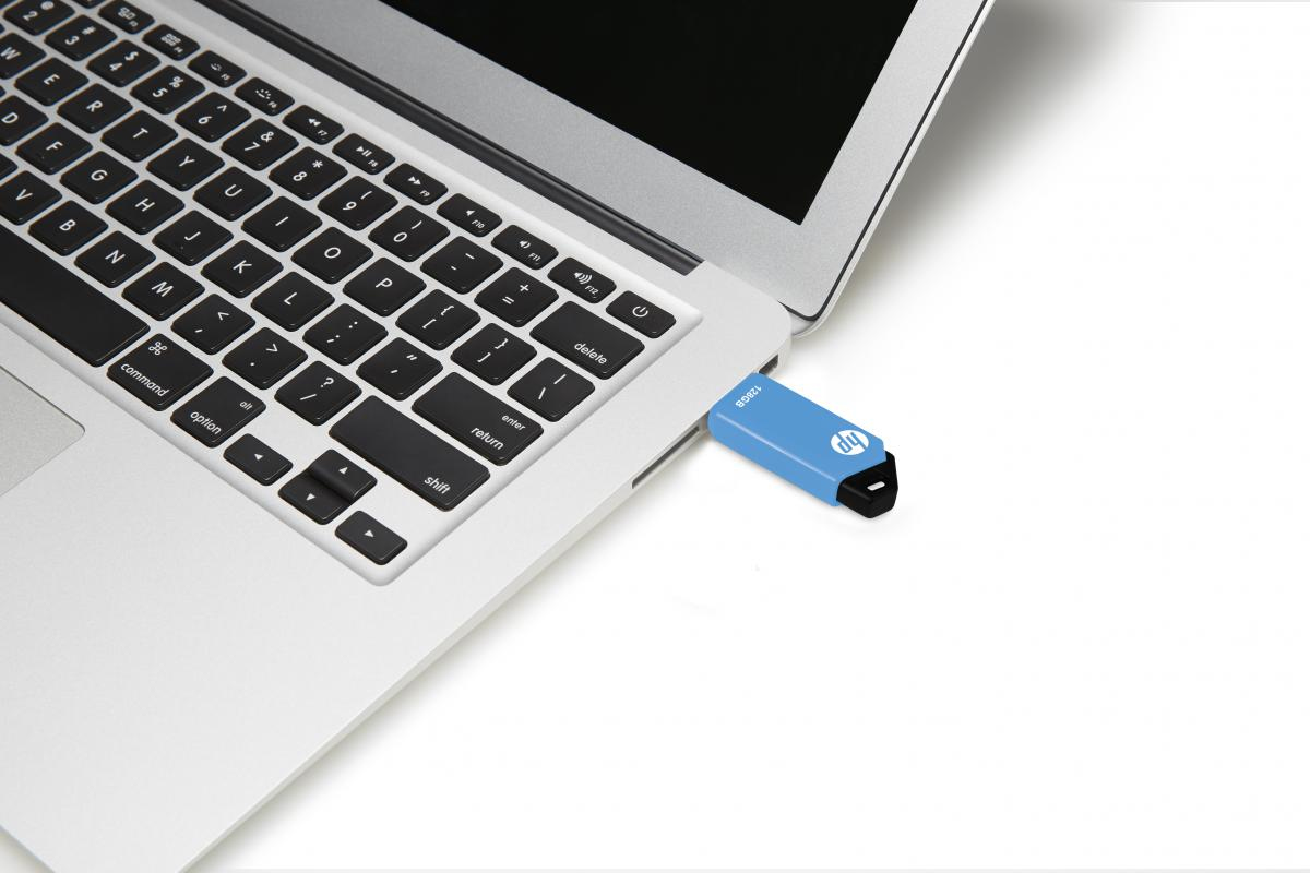 HP v150w pamięć USB 128 GB USB Typu-A 2.0 Czarny, Niebieski - obrazek 4