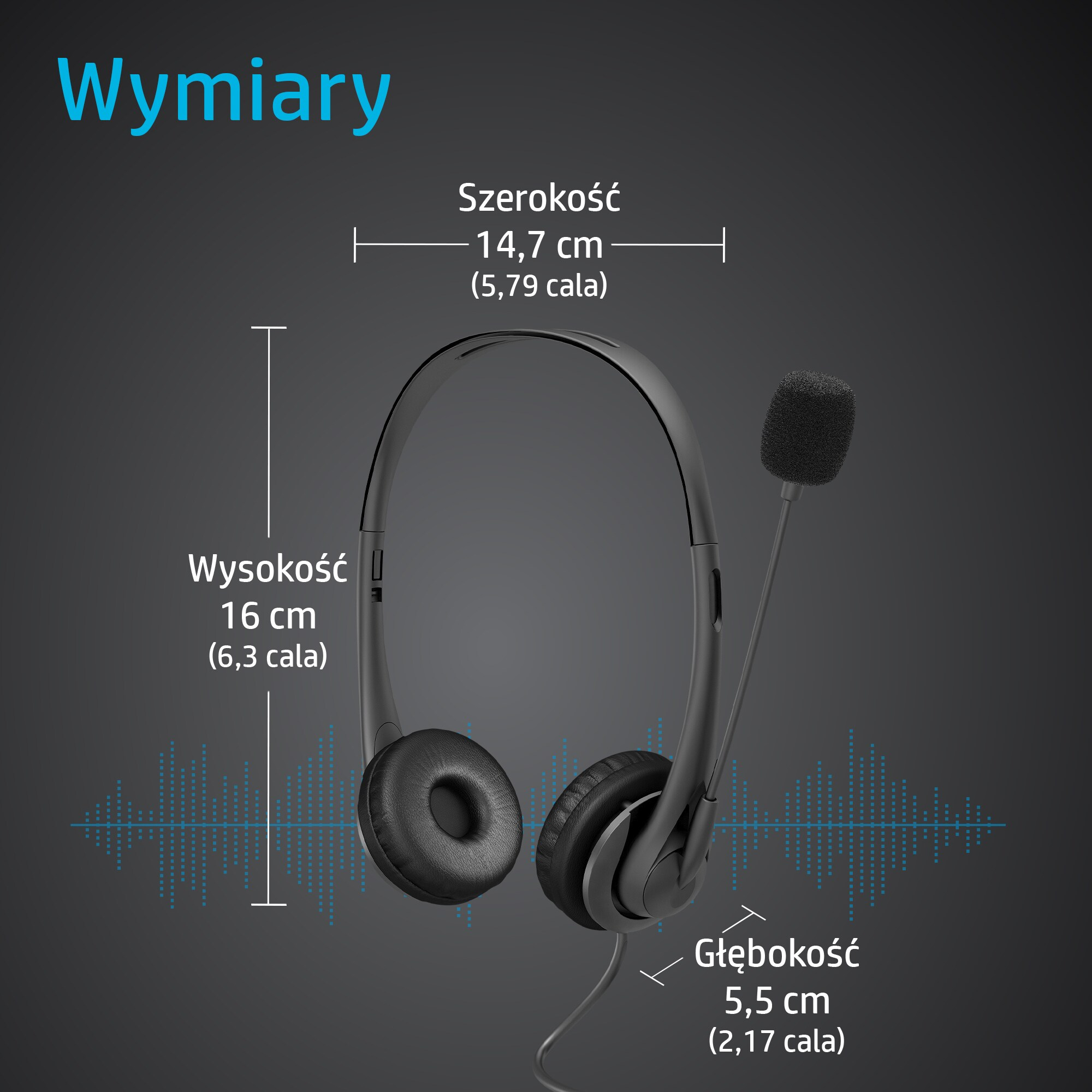 HP Zestaw słuchawkowy stereo 3,5 mm G2 - obrazek 3