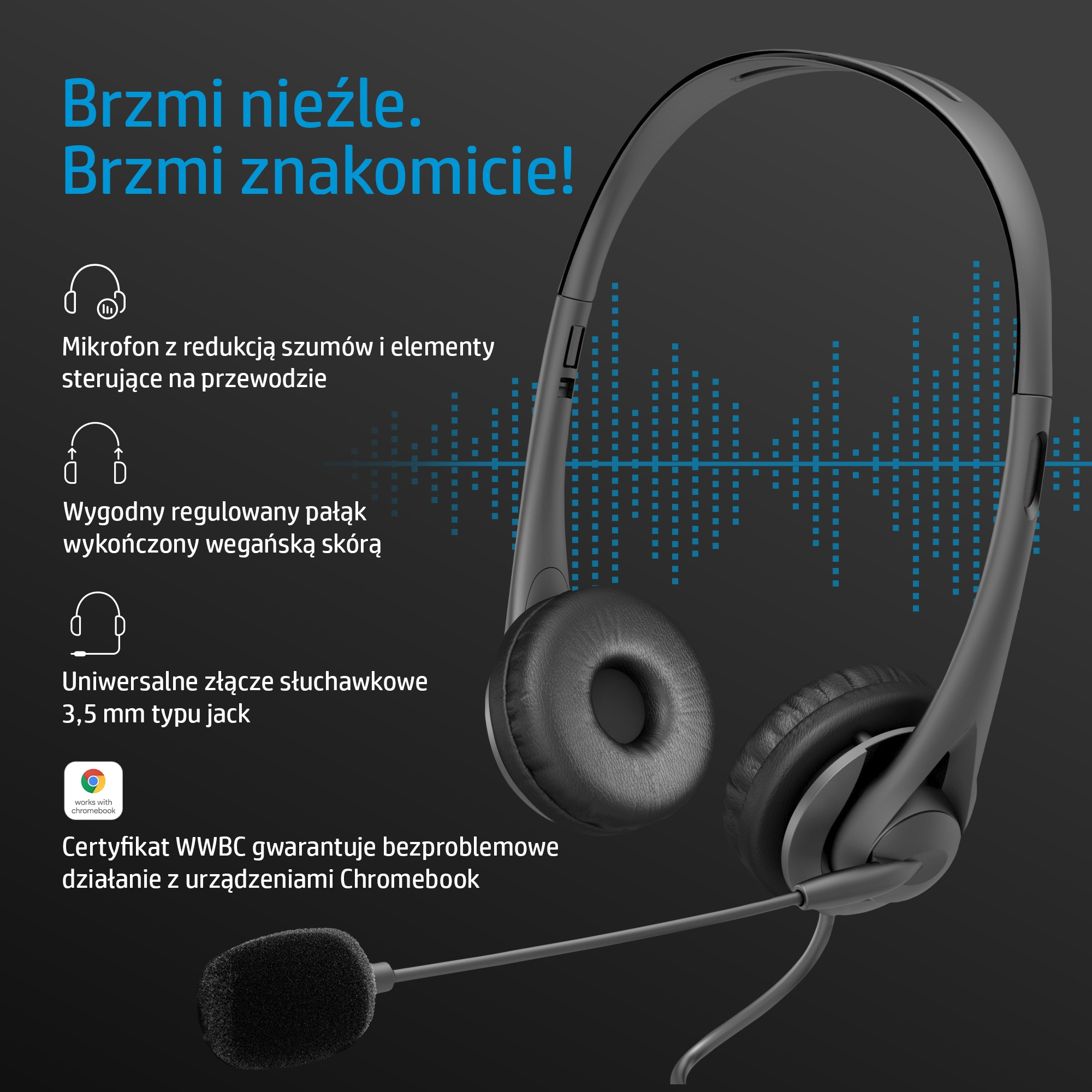 HP Zestaw słuchawkowy stereo 3,5 mm G2 - obrazek 4