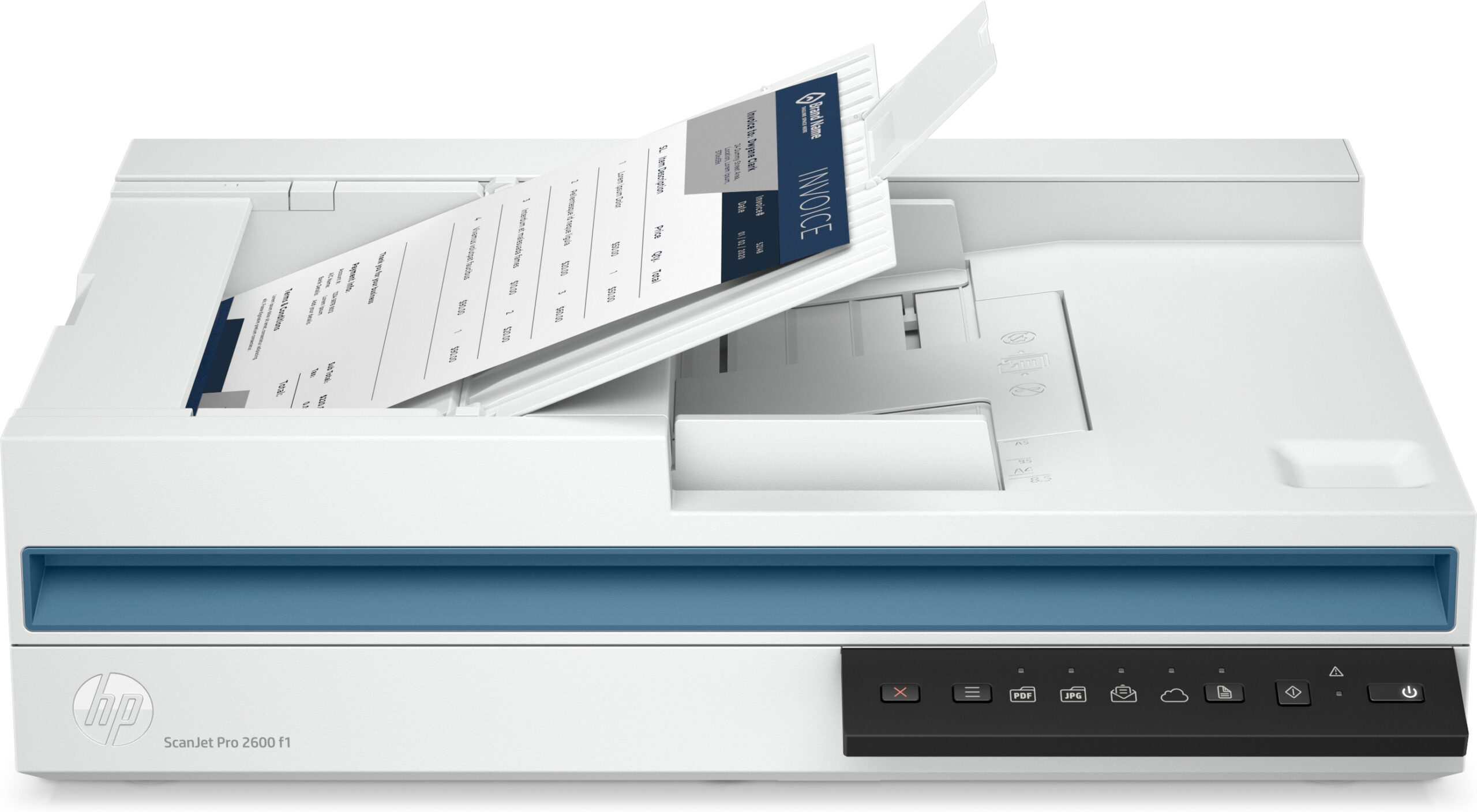 HP Scanjet Pro 2600 f1 Skaner płaskiej powierzchni i ADF 600 x 600 DPI A4 Biały - obrazek 2