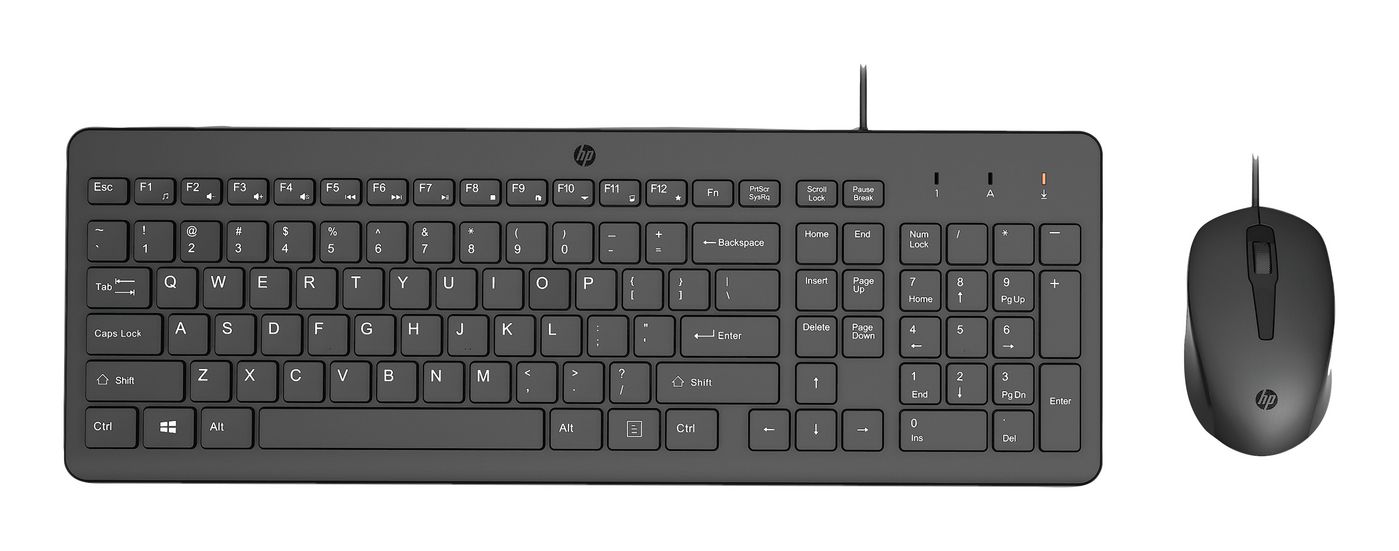Zestaw klawiatura + mysz HP 150 Wired Mouse and Keyboard (240J7AA)