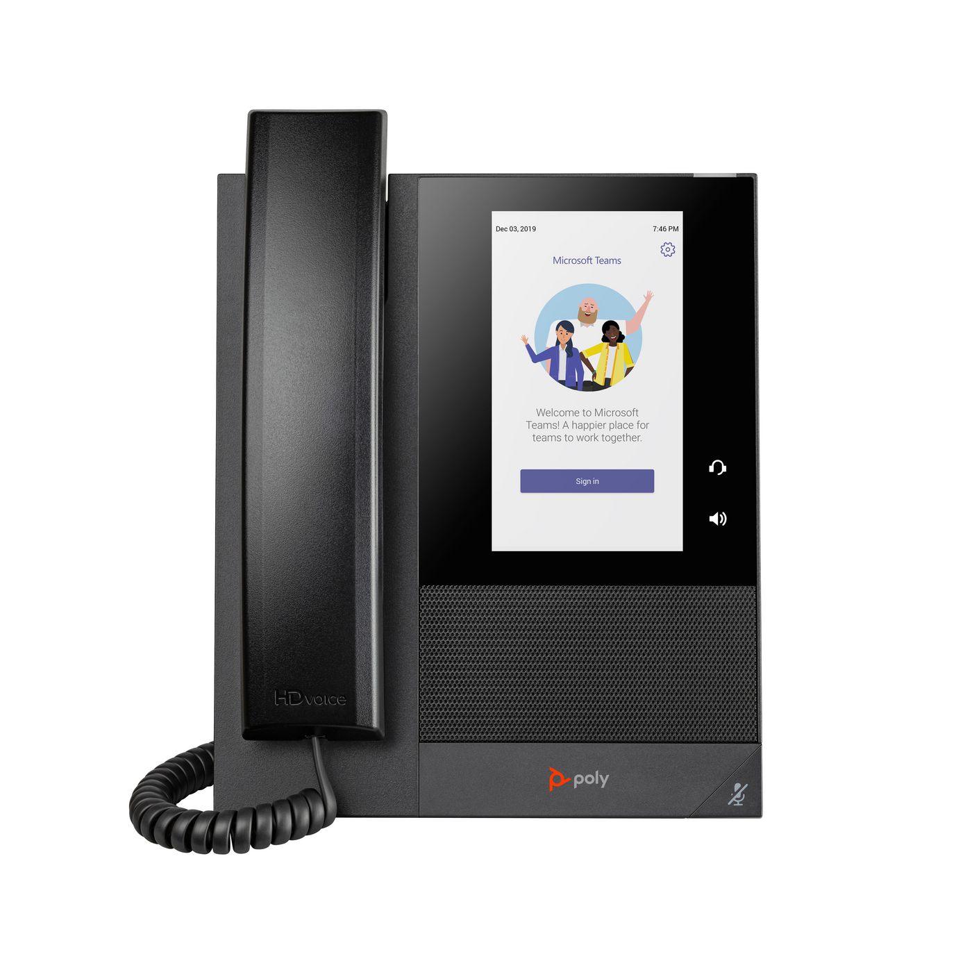 HP Poly Biznesowy telefon multimedialny Poly CCX 400 do aplikacji Microsoft Teams, z obsługą PoE