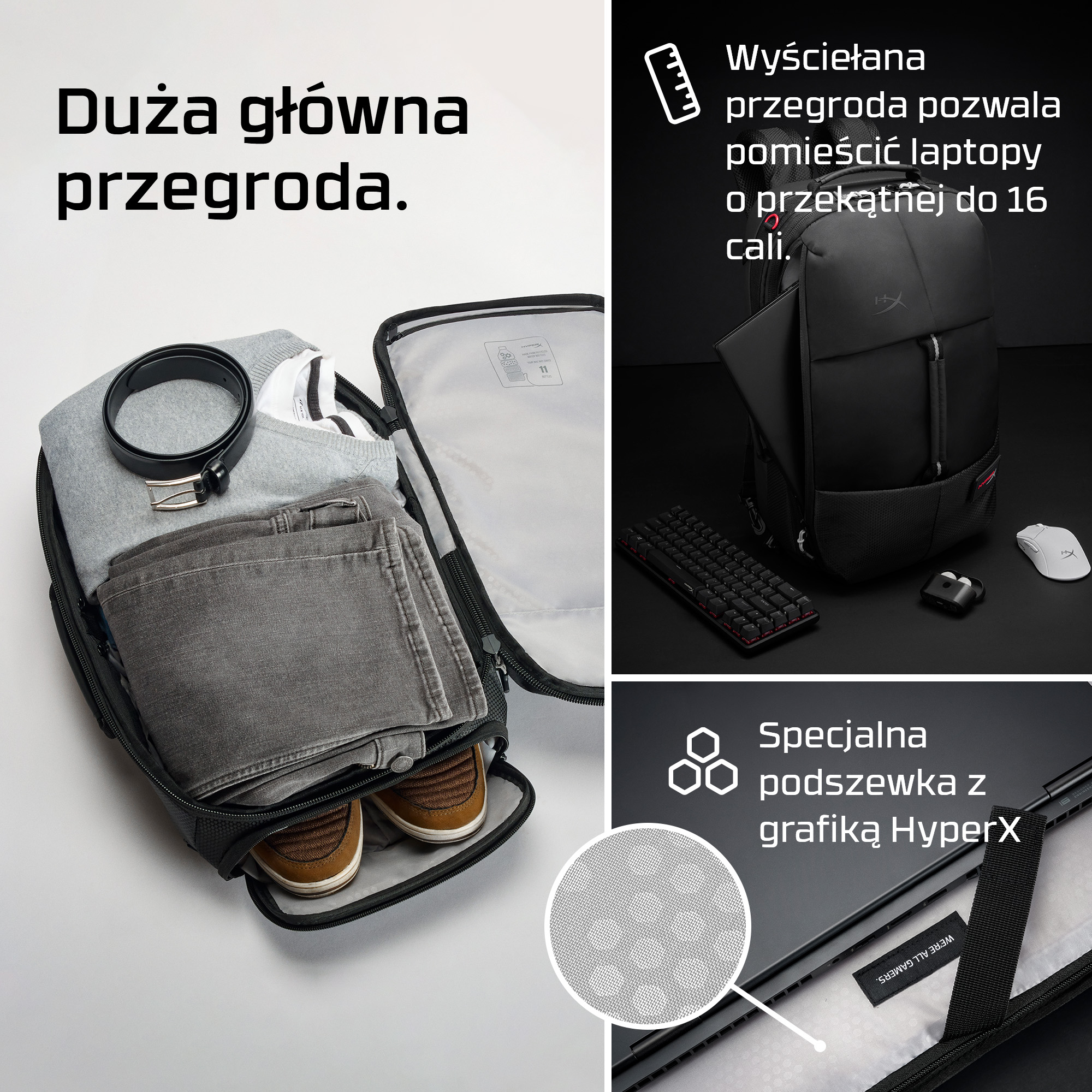 HyperX Plecak Knight - obrazek 5
