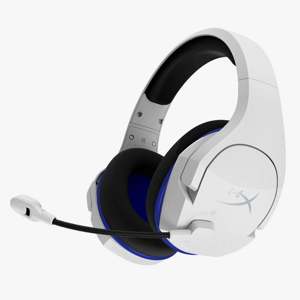 HyperX Cloud Stinger Core – bezprzewodowy zestaw słuchawkowy do gier (biało-niebieski) – PS5-PS4 - obrazek 4