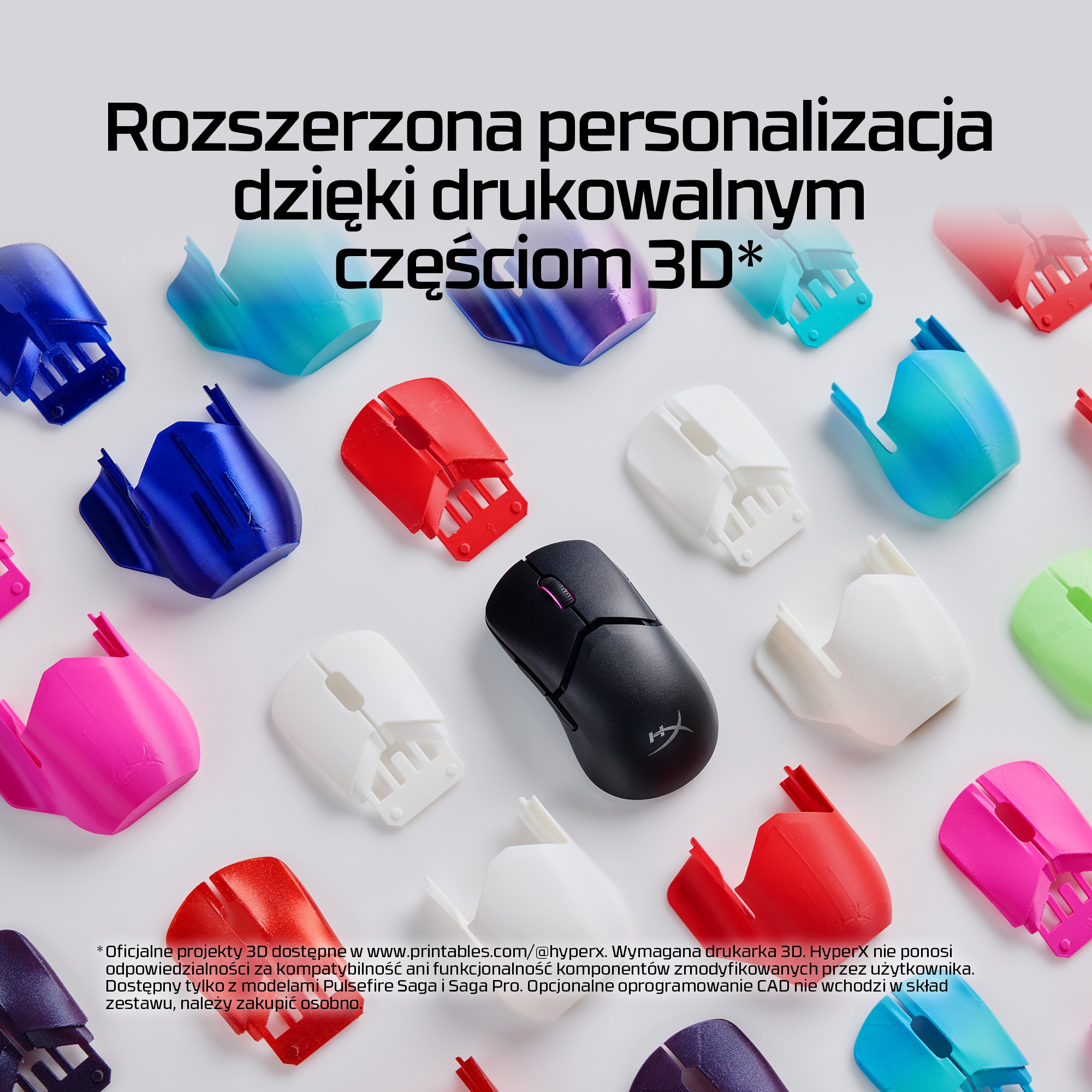 HyperX Pulsefire Saga – mysz dla graczy (czarna) - obrazek 5