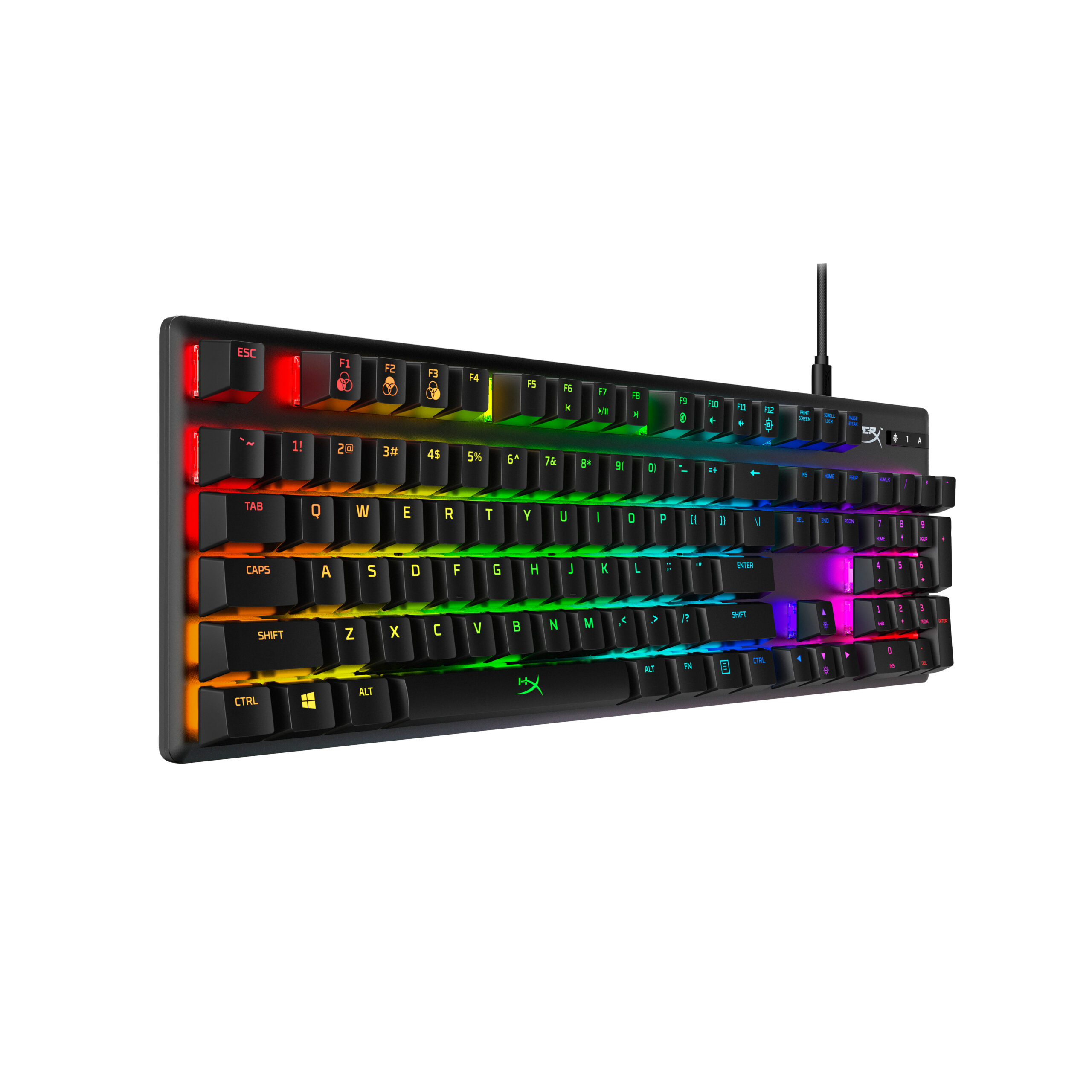 HyperX Alloy Origins – mechaniczna klawiatura gamingowa – HX Blue (układ US) - obrazek 2