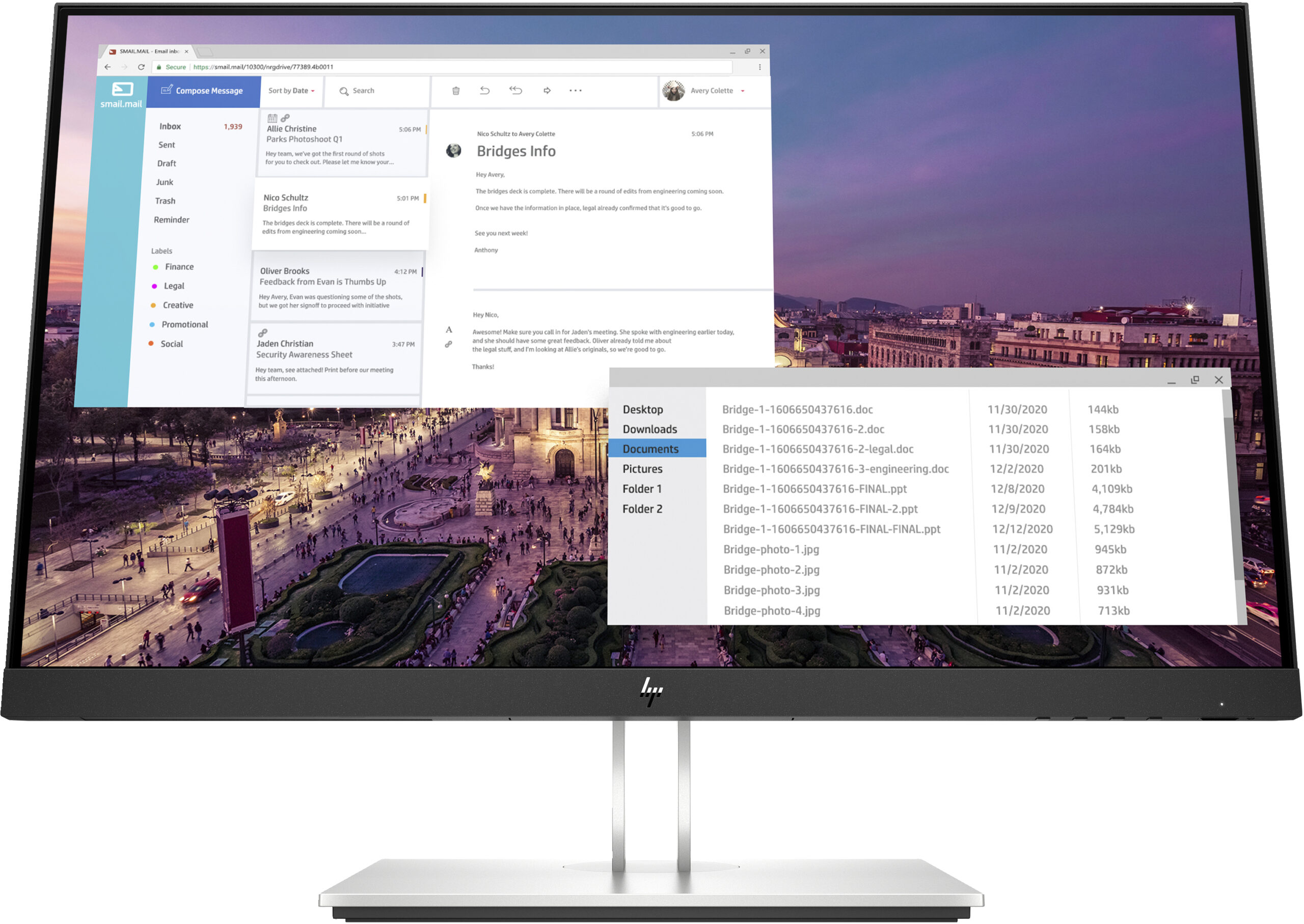 HP E-Series E23 G4 monitor komputerowy 58,4 cm (23") 1920 x 1080 px Full HD LCD Czarny, Srebrny