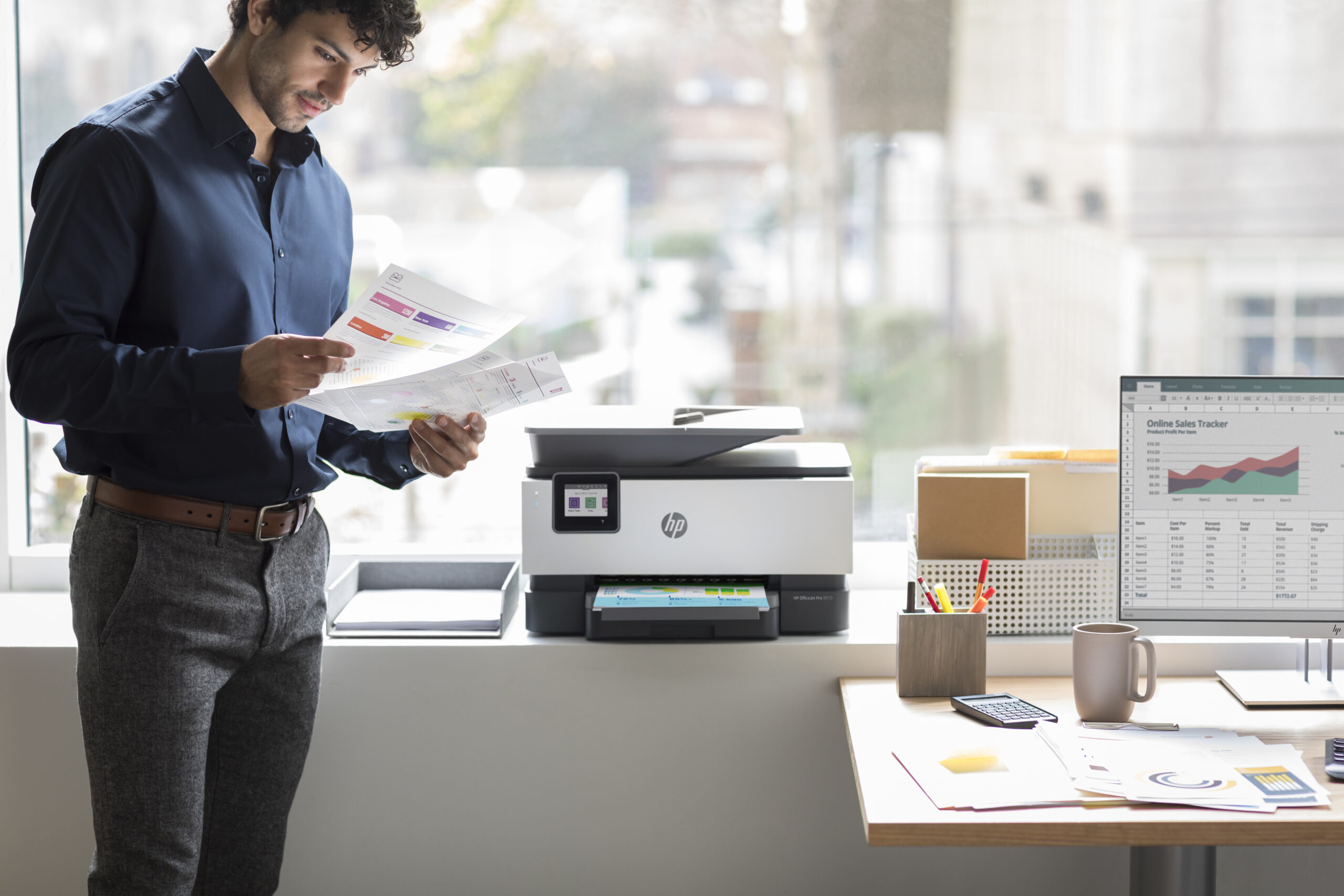 HP OfficeJet Pro 9010 Bezprzewodowe All-in-One W kolorze Drukarka, Drukowanie dwustronne; Kopiowanie, skanowanie - obrazek 5