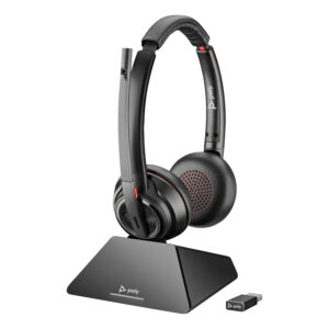Poly Savi 8220 UC Microsoft Teams Certified DECT 1880-1900 MHz USB-A Headset EMEA - INTL English Loc  Euro plug