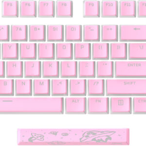 HyperX Nakładki na klawisze Pudding Keycaps 2 — pełny zestaw — PBT — różowy (układ USA)